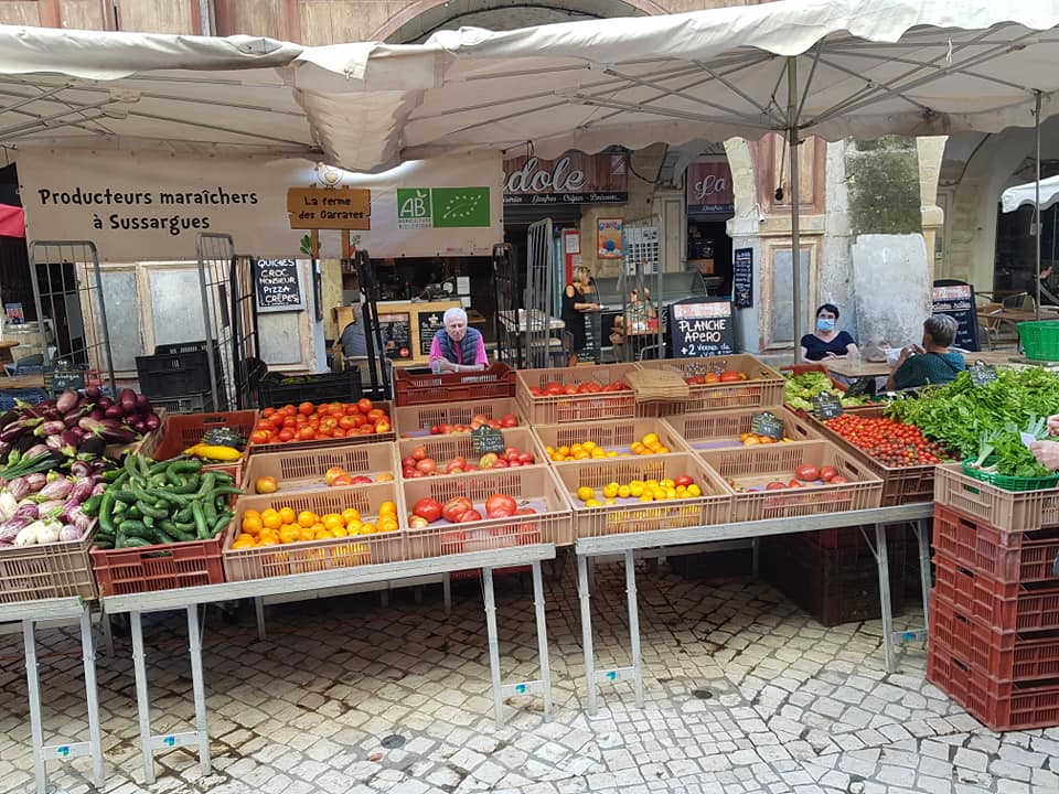 Stand au marché